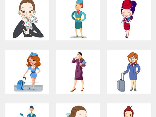免費商用動漫卡通空姐飛機(jī)票促銷海報模板素材與人物形象大全下載